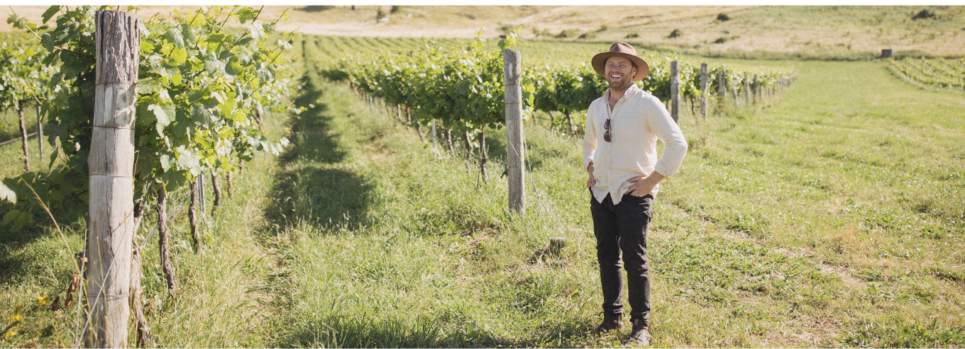 A man posing at Poachers Vineyard